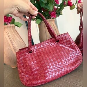 Bottega Veneta Vintage Intrecciato Leather Tote